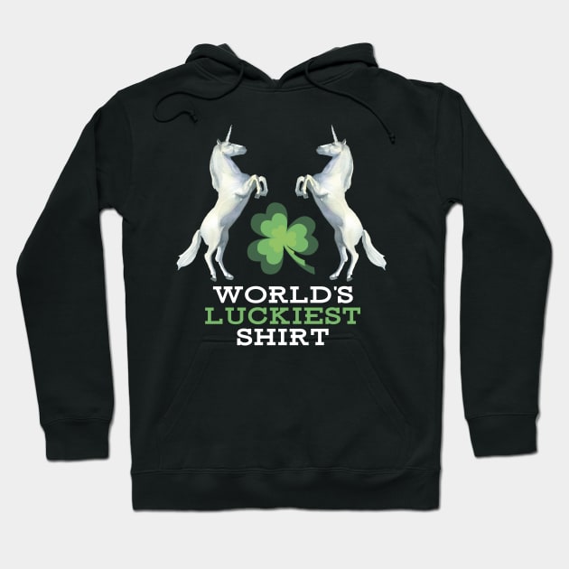 St. Patrick Lucky T-Shirt. Luckiest Gift Shirt with Unicorns Hoodie by g14u